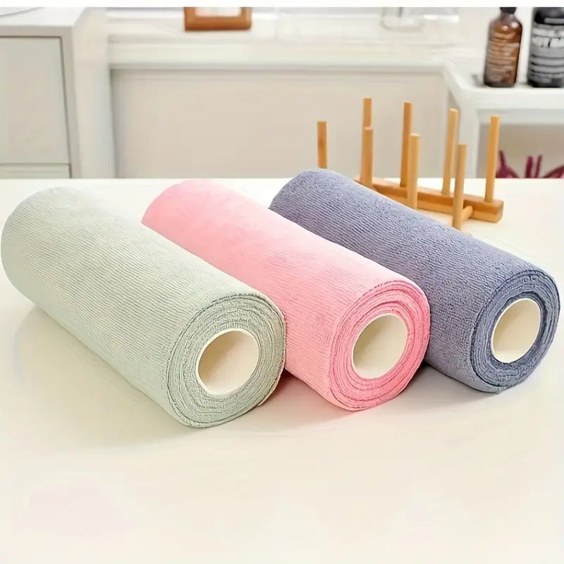 Microfiber Cleaning Cloth Roll (50pcs)