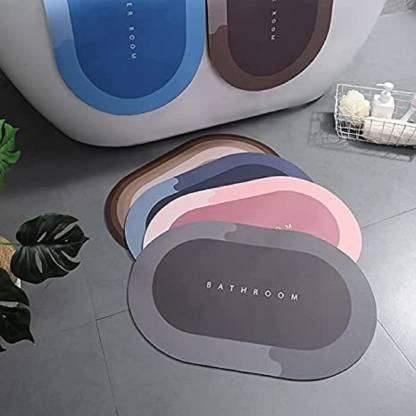 Water Absorbing Anti Slip Floor Mat, Bath Mat | (40X60Cm, Assorted Color any 1)